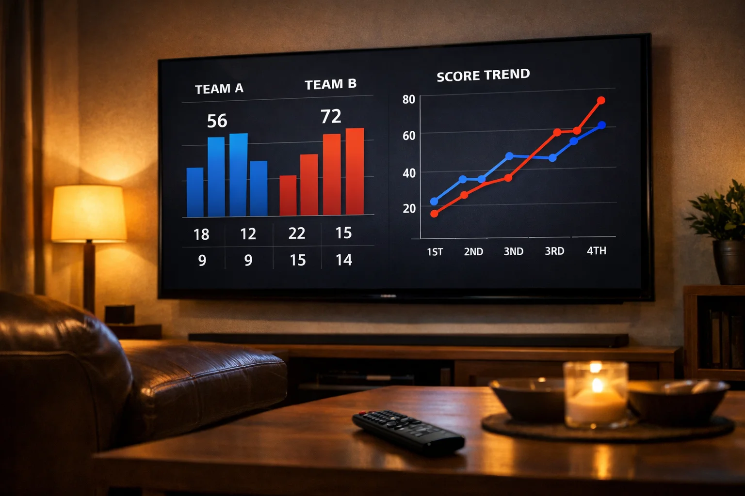 Pantalla mostrando diferentes tipos de apuestas deportivas